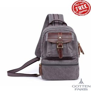 Turtle Ridge Canvas Sling Bag Gray Women's Bag